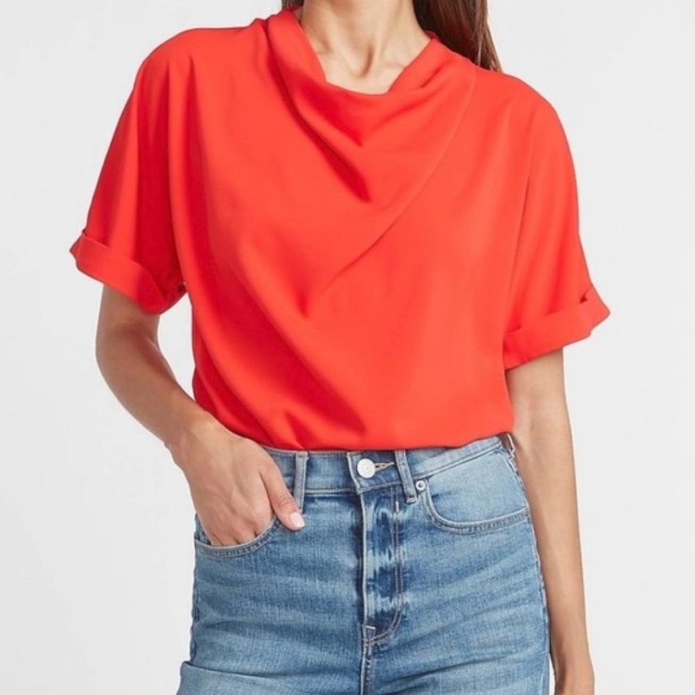 Express x Lady Gang Cowl Neck Dolman Sleeve Top - NWT
